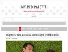 Tablet Screenshot of myredpalette.com